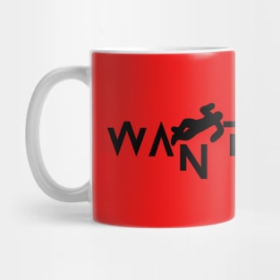 Wanted man typography design Mug